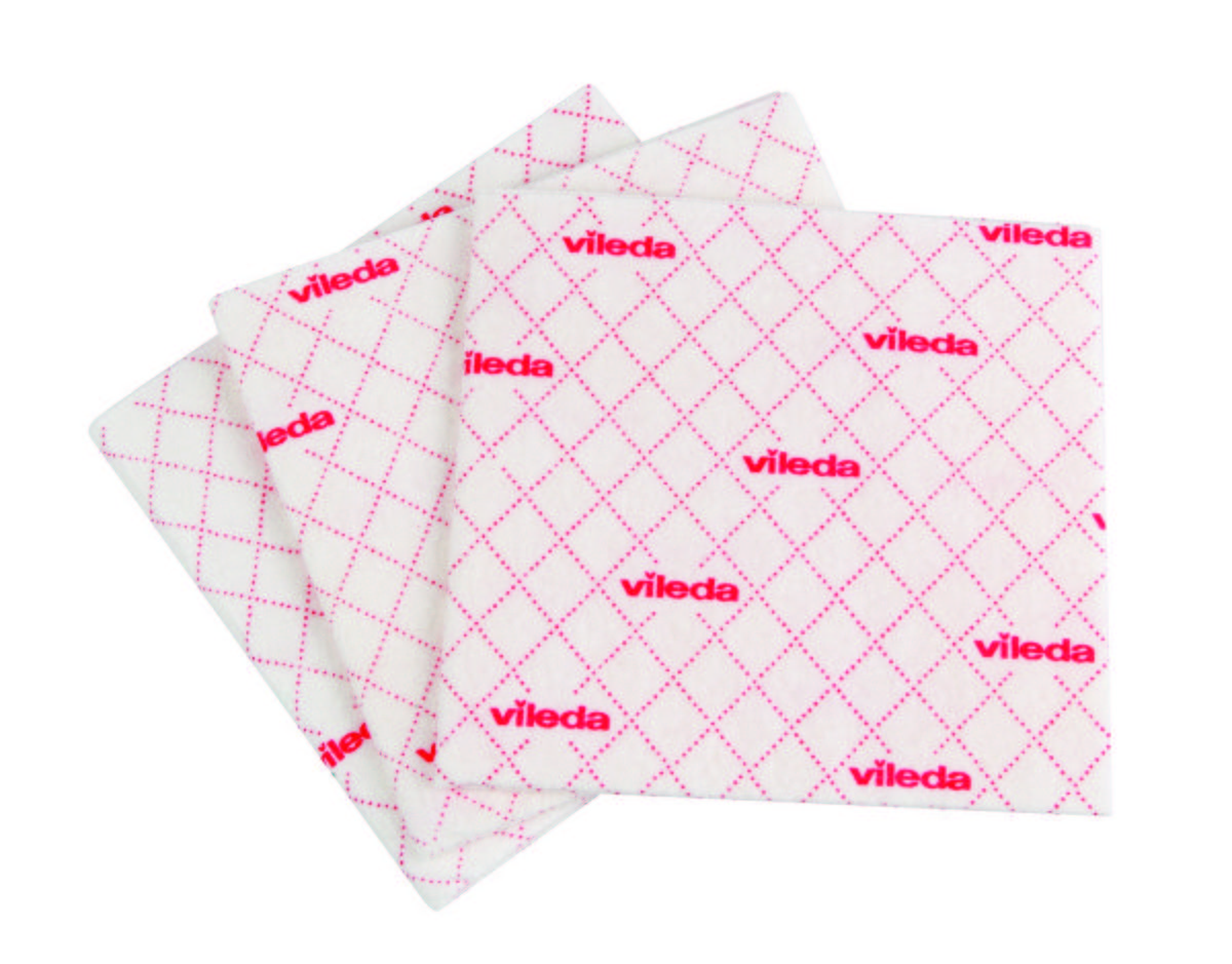 Törlőkendő Vileda - bézs, Konventionell, karton/textil - Vileda