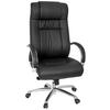 Chefsessel Xxxl G 600 Lederlook Schwarz Bis 150 Kg - Silberfarben/Schwarz, Basics, Kunststoff/Textil (60/131/49cm) - MID.YOU