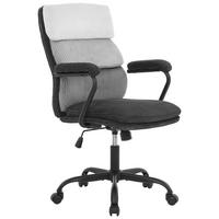 Otočná stolička MANHATTAN 2 - čierna/svetlosivá, Modern, kov/drevo (58/102-112/64,5cm) - Mömax
