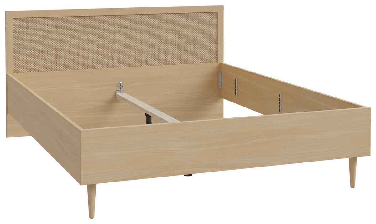 POSTEĽ CALASETTA - farba duba, Natur, kompozitné drevo (160/200cm)