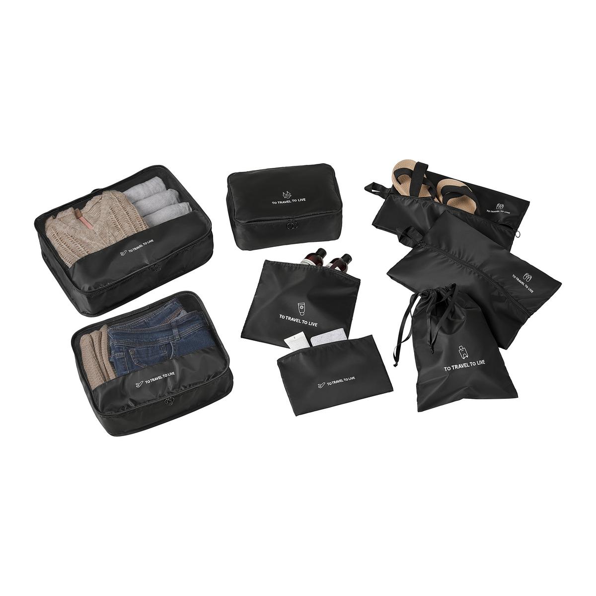 Sada organizéru do kufru FLORIDA - černá, Konvenční, textil/plast - Mömax