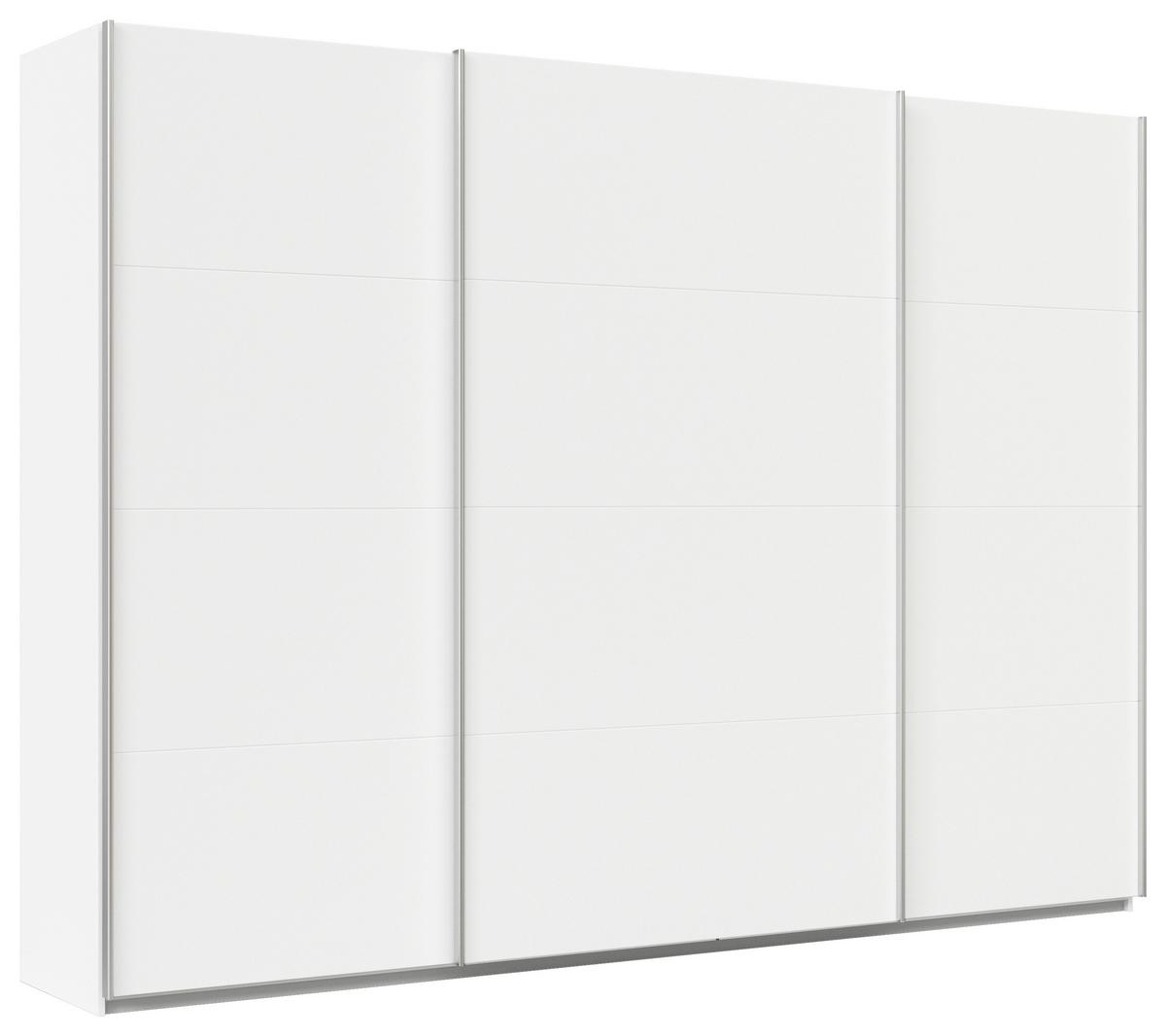 Schwebetürenschrank B: 315cm Feldkirch Alpinweiß - Weiß, MODERN, Holzwerkstoff (315/229/62cm)