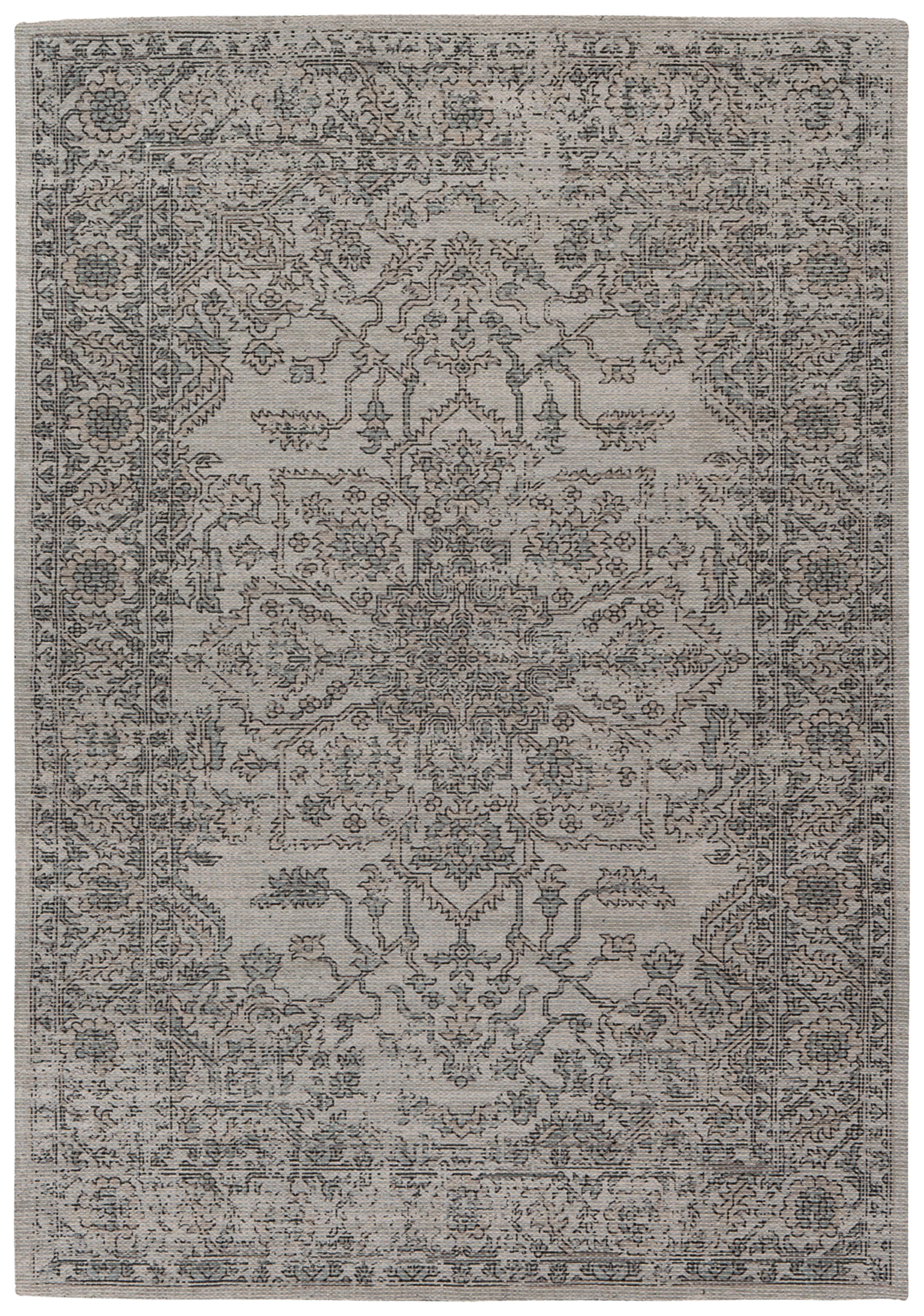VINTAGE-TEPPICH PERCY 300 - Taupe/Grün, KONVENTIONELL, Textil (160/230cm) - Kayoom