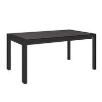 Ausziehtisch Tampa - Dunkelgrau/Anthrazit, MODERN, Glas/Metall (150-285/69/90cm) - Beldano