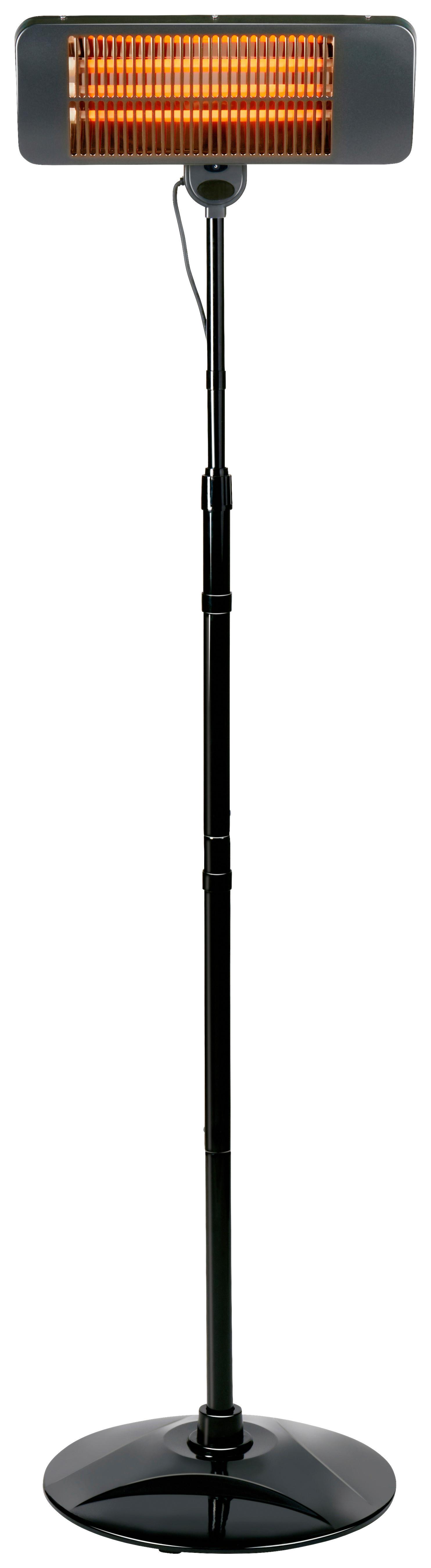 Terrassenstrahler Patio Heater Standing 650-2000 - Schwarz, Basics, Metall (53/21cm)