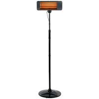 Terrassenstrahler Patio Heater Standing 650-2000 - Schwarz, Basics, Metall (53/21cm)