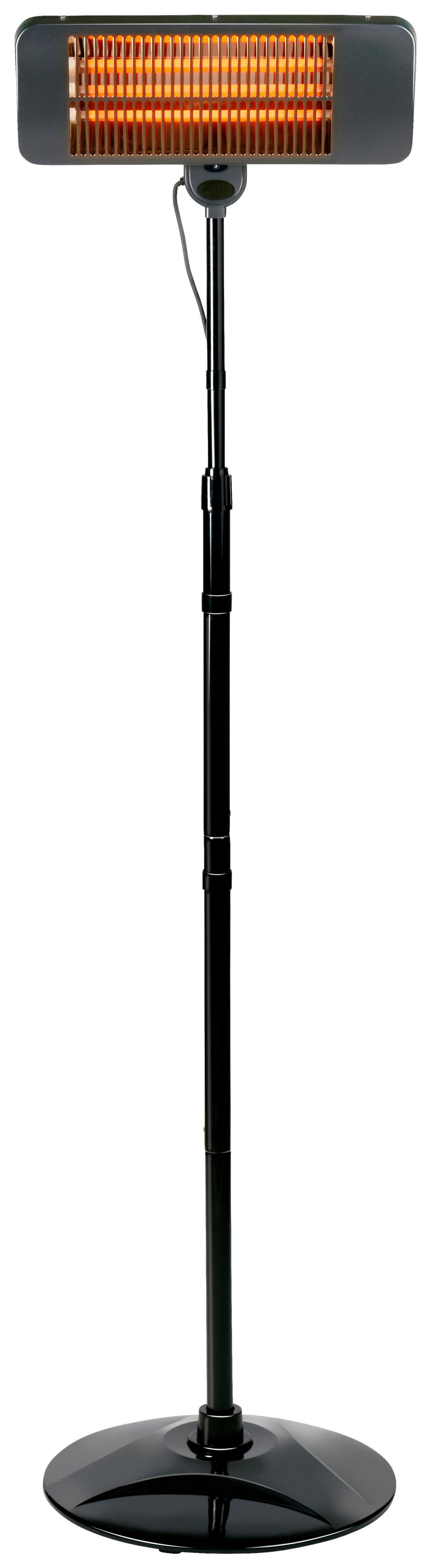 Terrassenstrahler Patio Heater Standing 650-2000 - Schwarz, Basics, Metall (53/21cm)