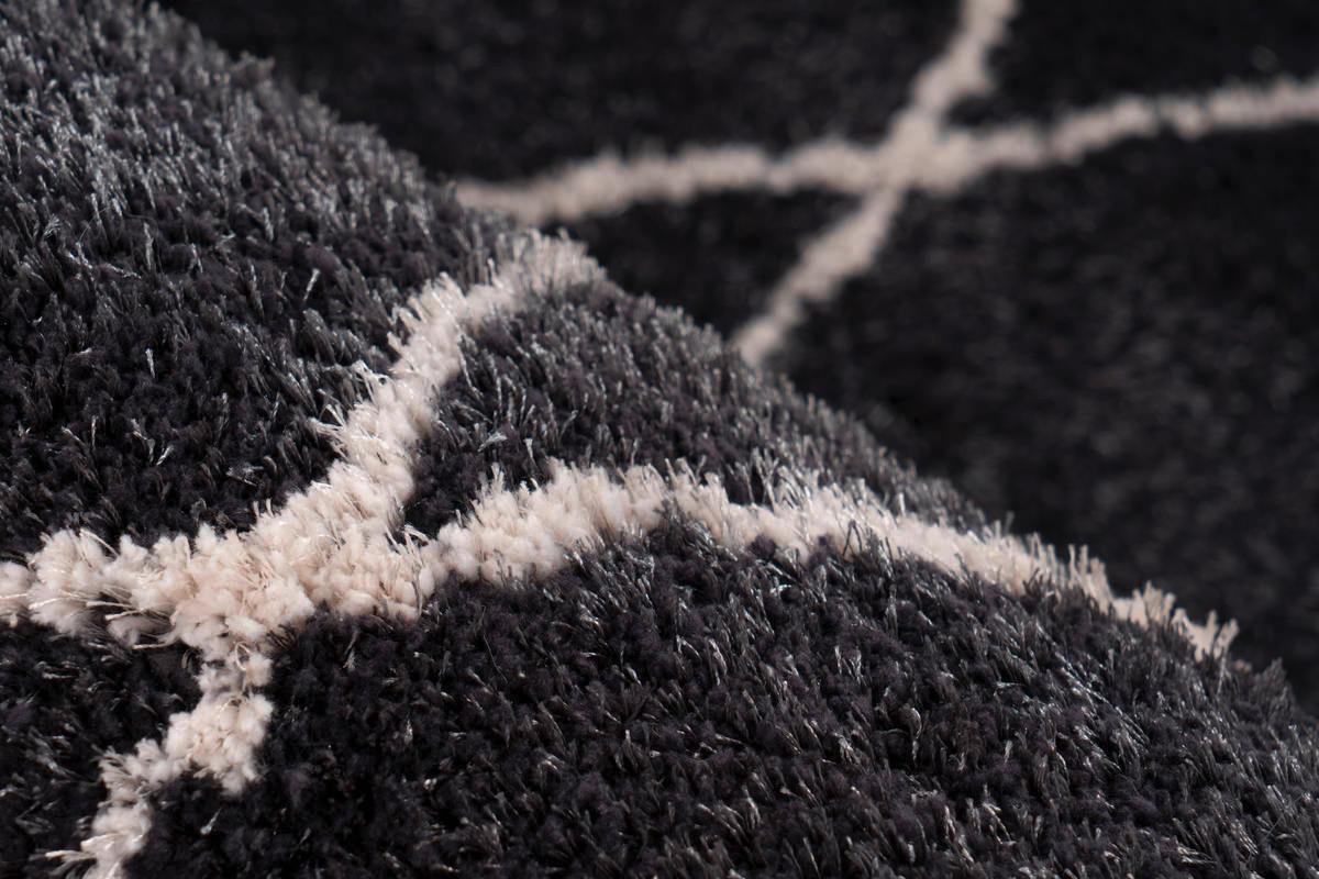 Hochflor Teppich Anthrazit Orlando 200x290 Cm - Anthrazit, Design, Textil (200/290cm) - Kayoom