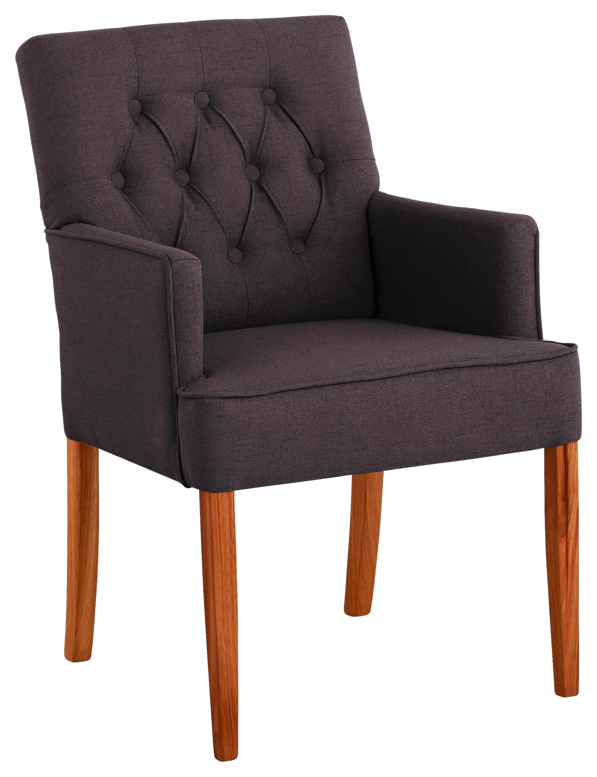 Stuhl Rosario Grau-braun - Braun/Grau, MODERN, Holz/Textil (60/92/63cm)