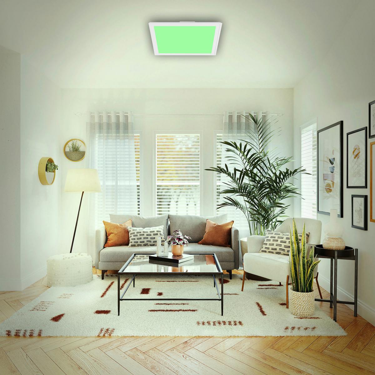 Led-paneel, Weiß, Rgb 7151-016 Ultra-Flat Rgb Cct - Weiß, Basics, Kunststoff (29,6/29,6/5,8cm)