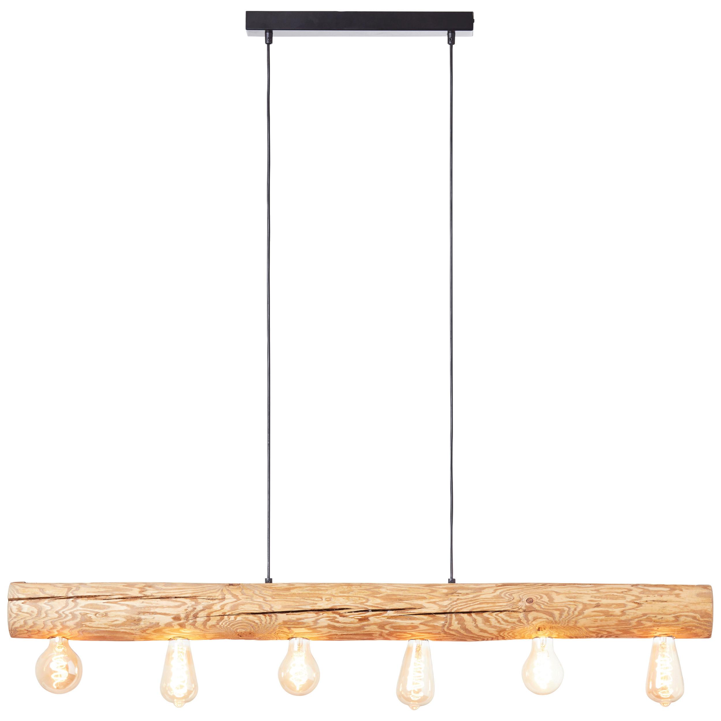 Hängeleuchte 99433/35 Trabo - Kieferfarben, Natur, Holz/Metall (105/70/115cm) - Brilliant