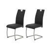 Schwingstuhl-Set Ulla S Anthrazit - Edelstahlfarben/Anthrazit, MODERN, Textil/Metall (43/98/59cm) - MID.YOU
