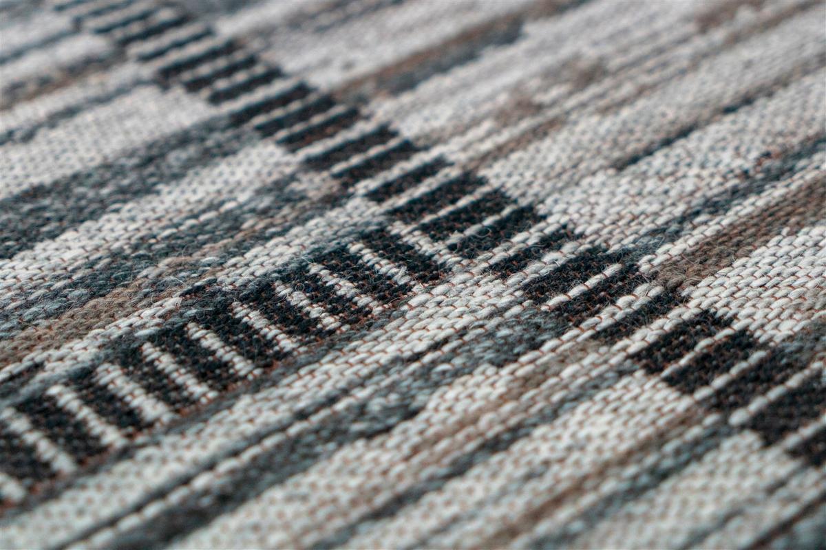 Flachwebteppich Grau/ Naturfarben Phoenix 120x170 cm - Naturfarben/Grau, KONVENTIONELL, Textil (160kg) - Kayoom