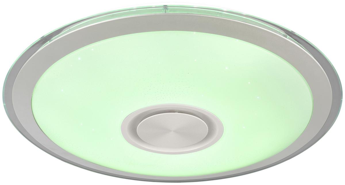 Led Mennyezeti Lámpa Karin - króm/fehér, Modern, műanyag/fém (40cm) - Luca Bessoni