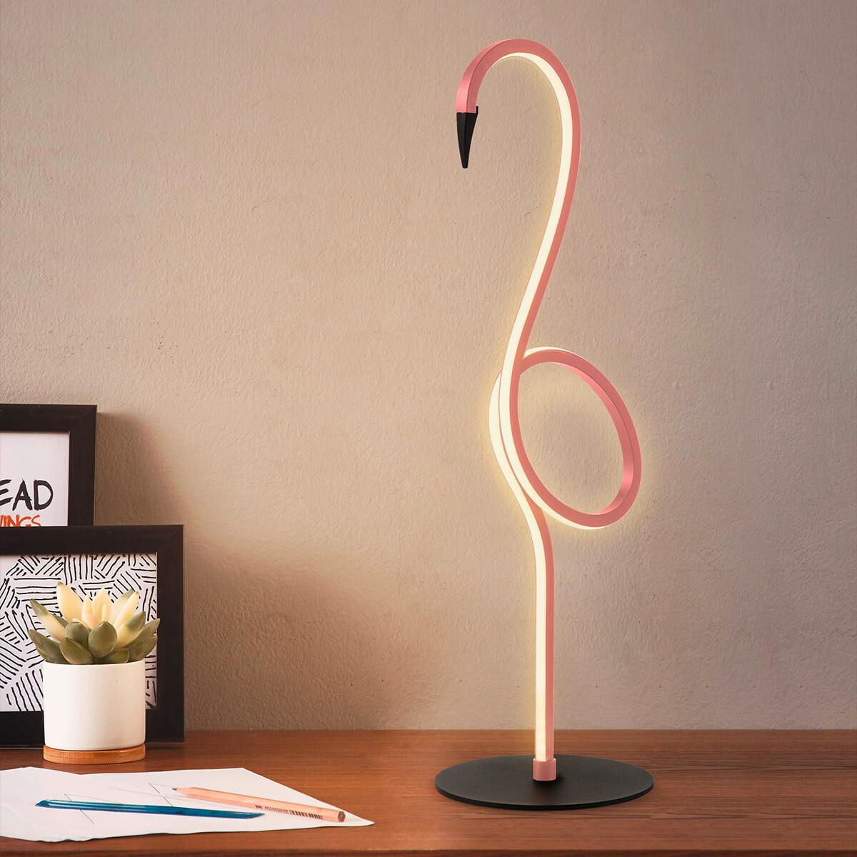 LED-Schreibtischleuchte Flamingo-Tl-Pnk - Pink, Trend, Kunststoff/Metall (15/50cm) - Elstead Lighting
