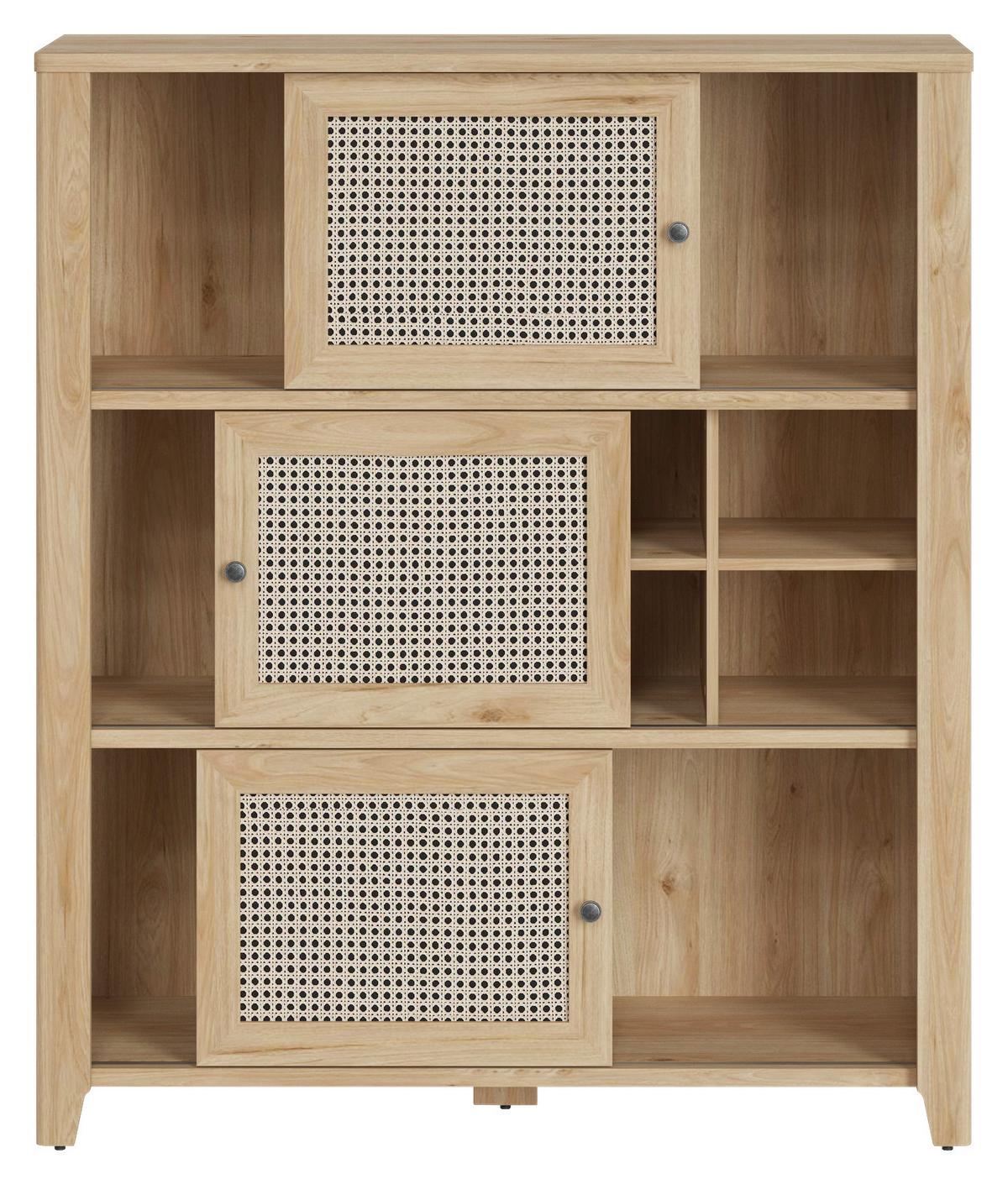 Komód Cestino - Modern, faalapú anyag (129/150/42cm)