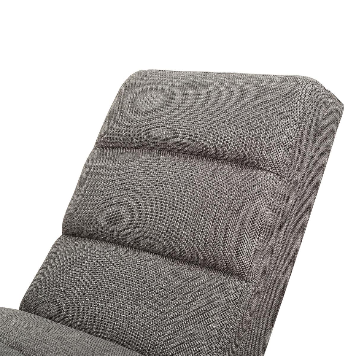 Relaxliege Chaiselongue, Grau B: 170 Cm - Chromfarben/Grau, MODERN, Textil (170/82/60cm) - Livetastic