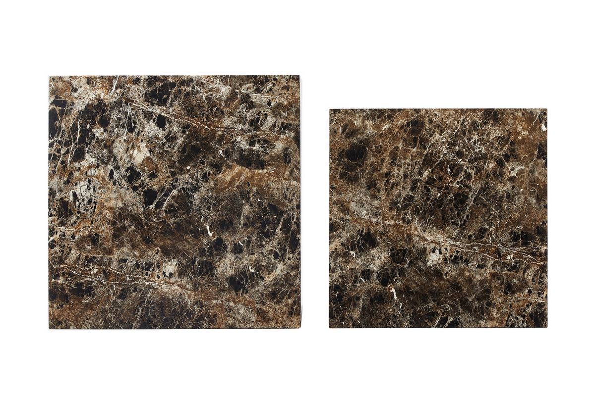 Couchtischset 2-teilig Braun - Braun, Design, Holzwerkstoff (58-50/58-50/40-33cm) - Livetastic