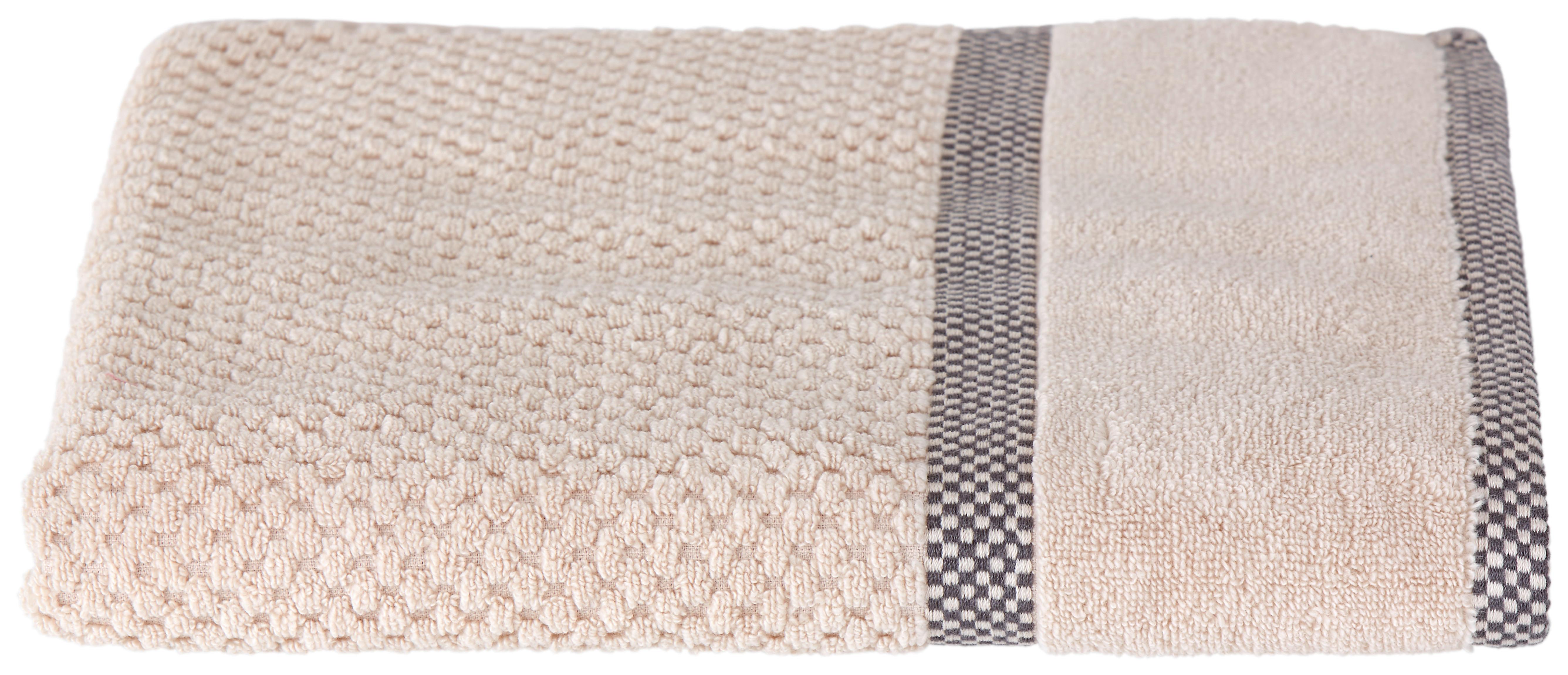 Törölköző Rocky 70/140cm - bézs, Romantik / Landhaus, textil (70/140cm) - James Wood