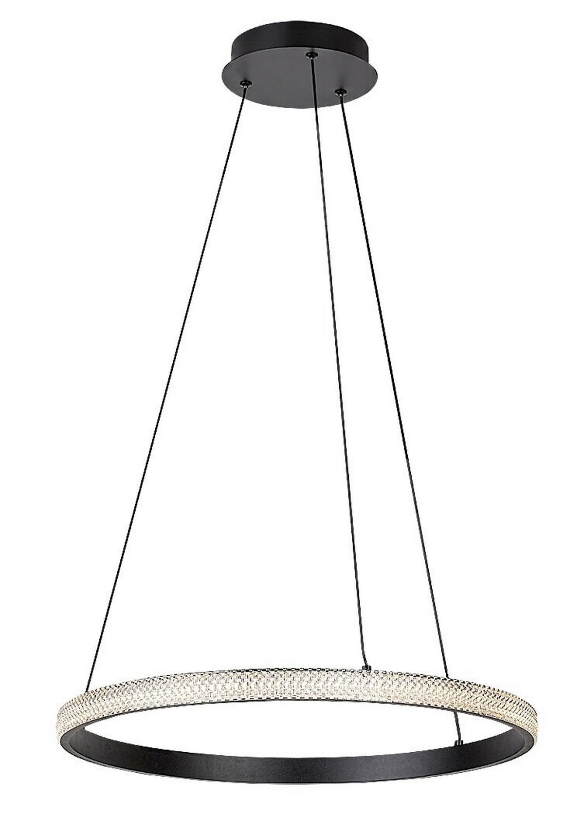 ZÁVĚSNÉ SVÍTIDLO GRETE - bílá/černá, Design, kov/plast (50/150cm)