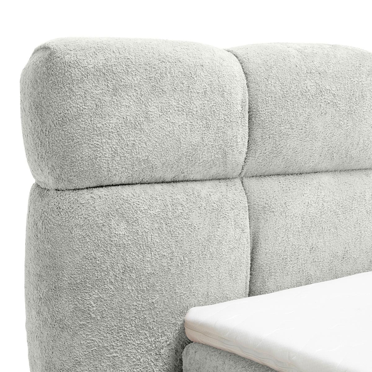 Čalúnená posteľ MONTE 120x200, sivohnedá - čierna/taupe, Konventionell, textil/plast (120/200cm) - Based
