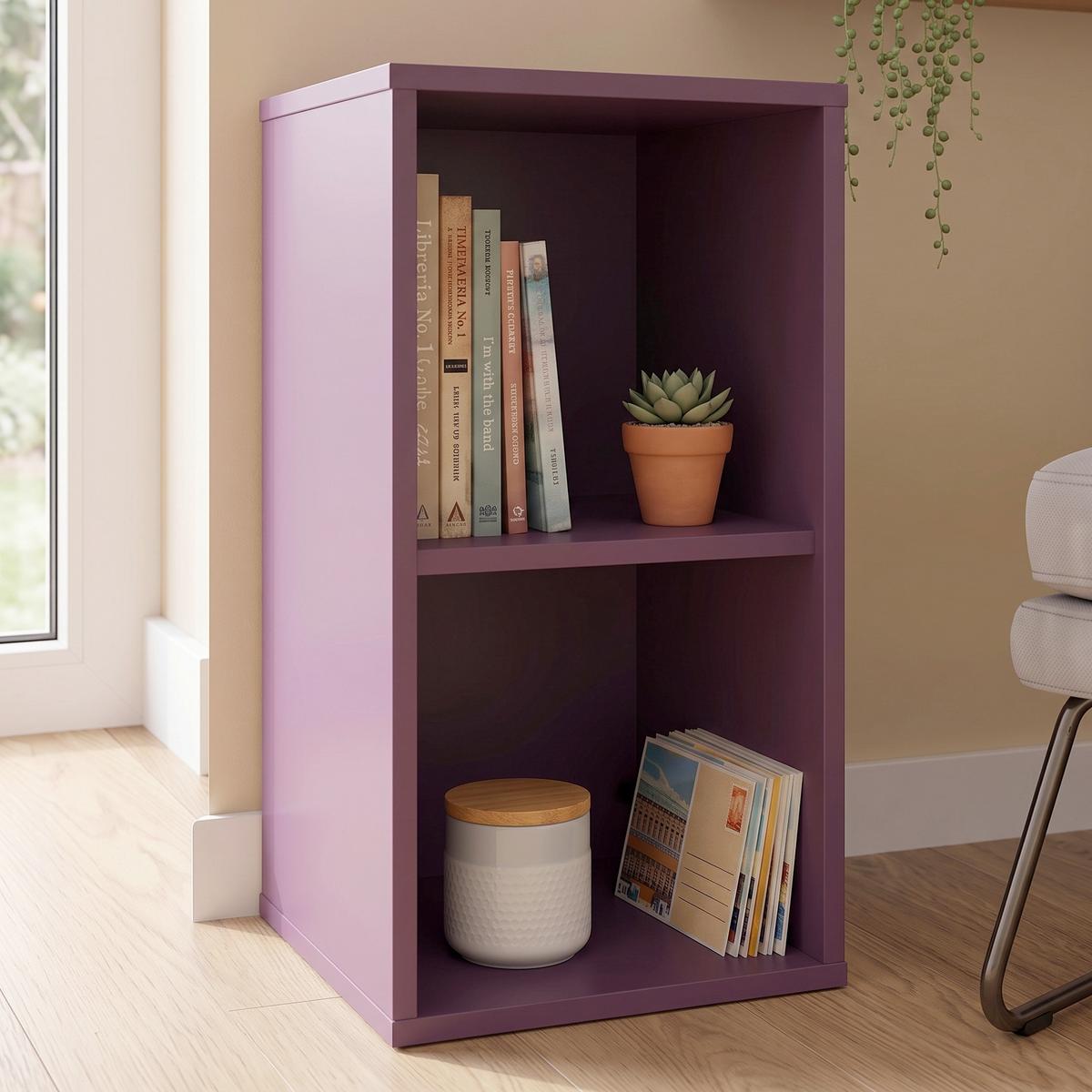 Regal stehend/Hängend Box B: 23 cm Violett - Violett, MODERN, Holzwerkstoff (23/46/25cm) - Ondega