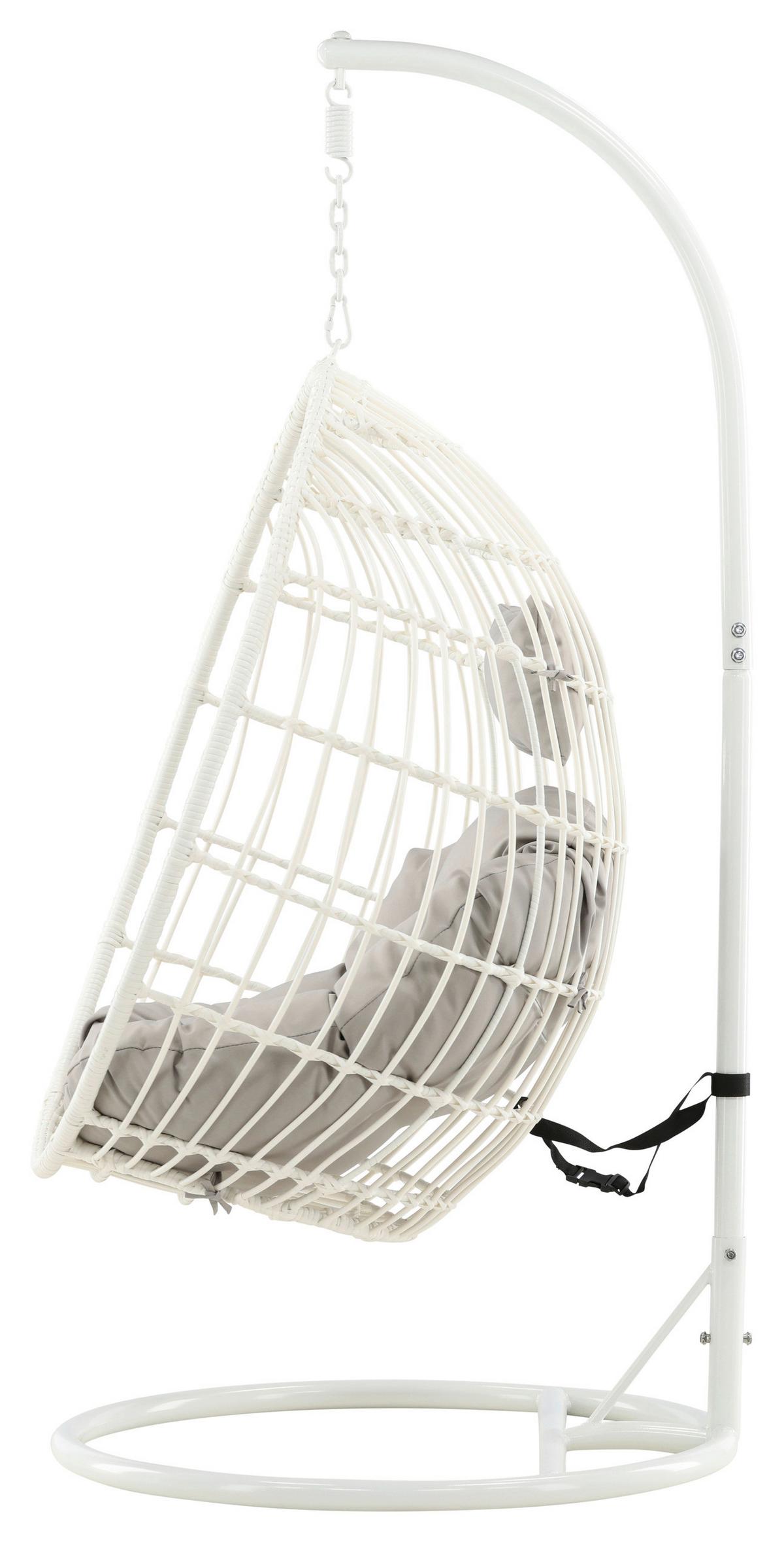 HÄNGESESSEL VIGA - Weiß, KONVENTIONELL, Holz (95/196/95cm) - Gardenson