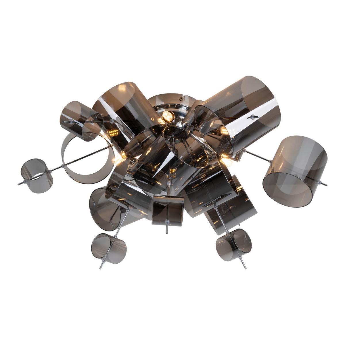 Deckenleuchte Exkl. 6xg9, 28w - Chromfarben, LIFESTYLE, Glas/Metall (57/38cm) - Näve