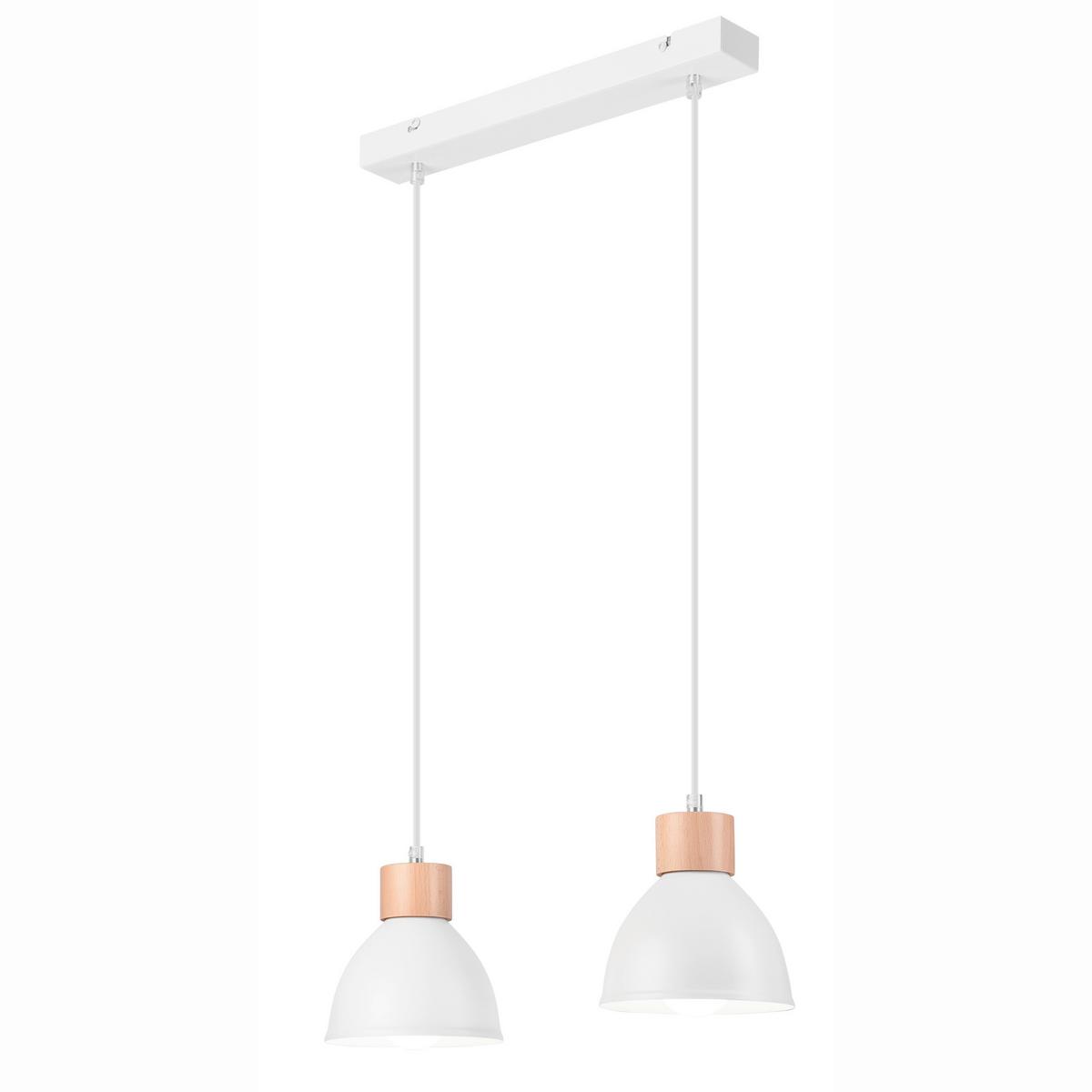 Hängeleuchte 42091 Nico White - Weiß Hochglanz, Basics, Metall (48/8/82cm)