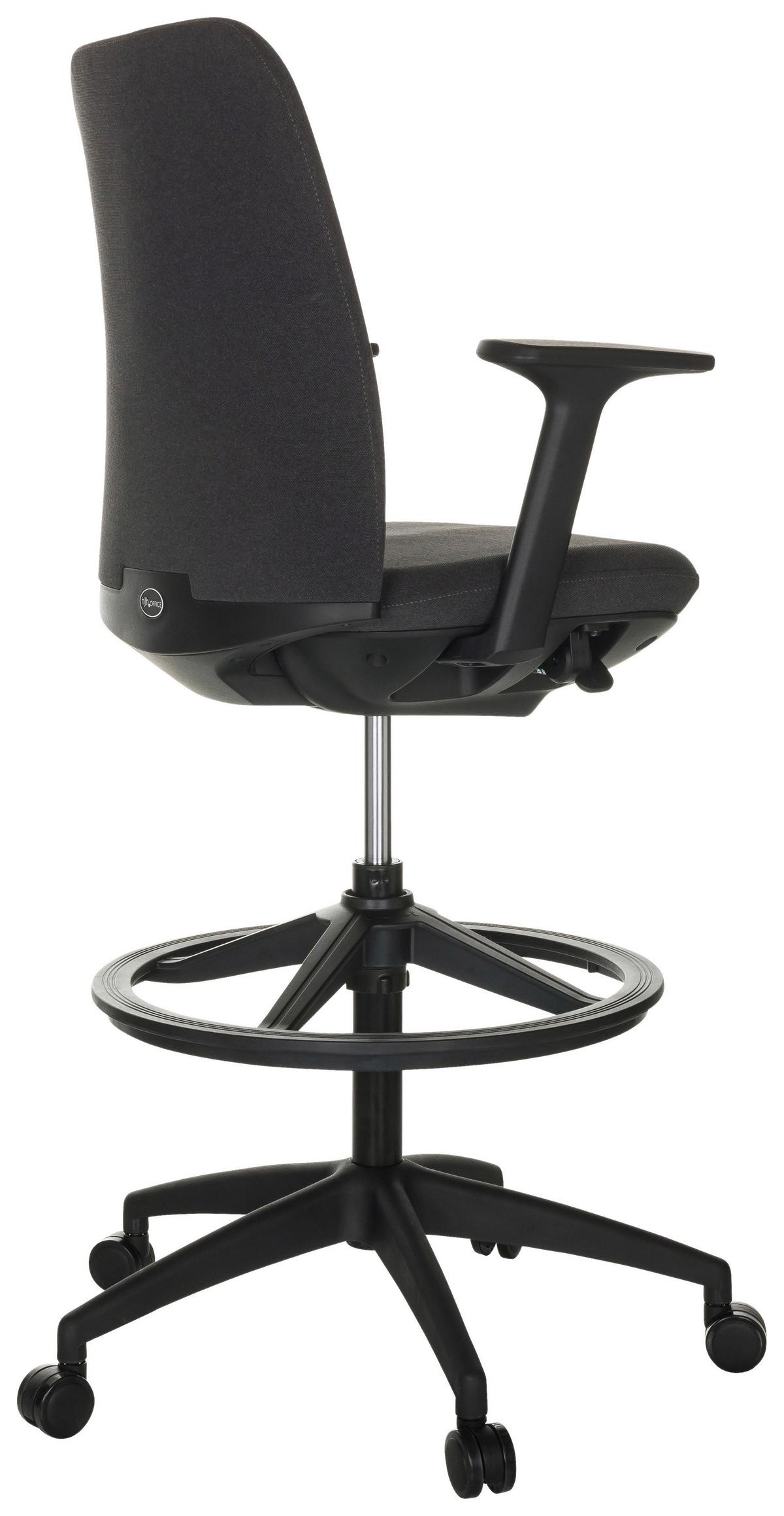 Drehstuhl Nestora Work - Schwarz, Basics, Kunststoff/Textil (73/115-140/73cm) - MID.YOU