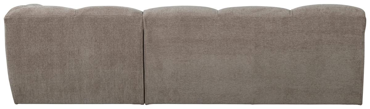 Ecksofa Tibas Sandfarben S: 280x165cm - Sandfarben/Schwarz, Design, Textil (280/165cm) - Livetastic