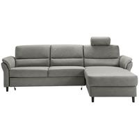 Ecksofa Cavoli, Grau S: 279x176 cm - Schwarz/Grau, MODERN, Textil (279/176cm) - Livetastic