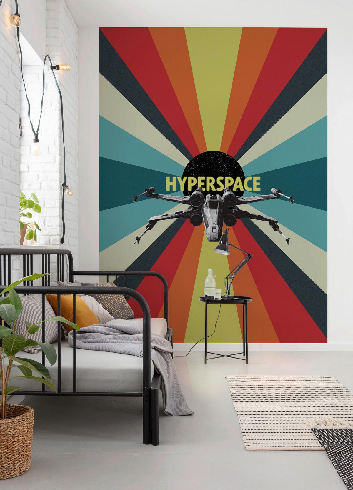 Fototapete Star Wars Hyperspace - Multicolor, Trend, Textil (200/280cm)