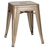 Hocker Vantaggio Stahl Champagner H: 46 cm Stapelbar - Champagner, Basics, Metall (39/46/39cm) - MID.YOU
