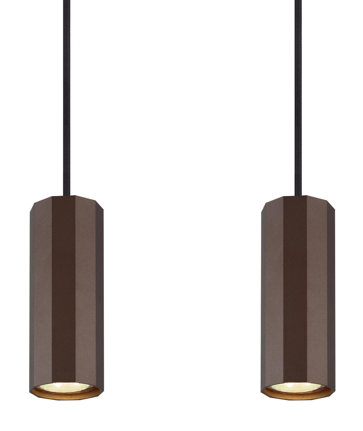 Függőlámpa 57919-4h - bronzszínű, Design, fém (61/6/120cm) - Globo