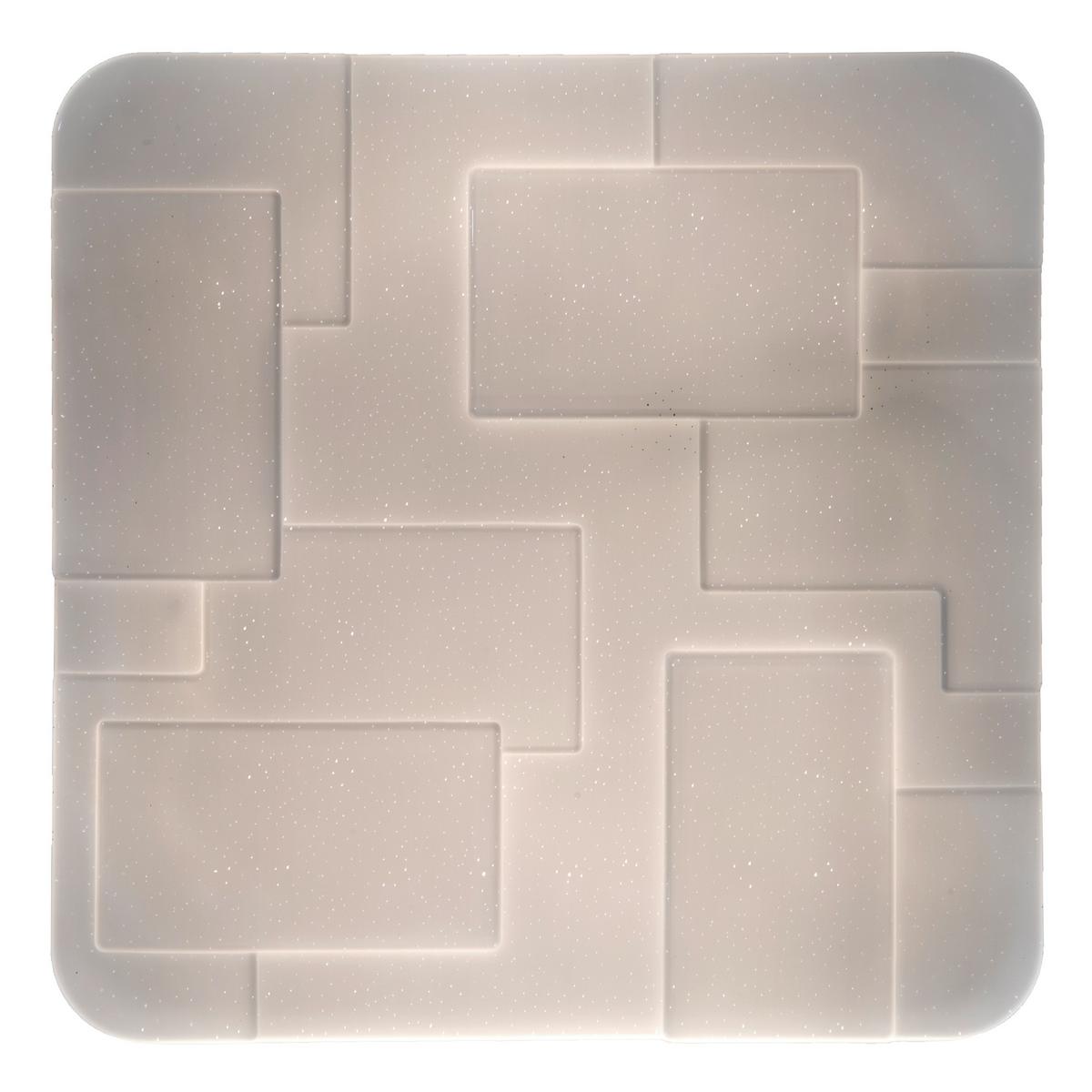 LED-Deckenleuchte Luxor L: 54 cm dimmbar mit Fernbedienung - Weiß, Design, Kunststoff/Metall (54/6,5cm) - Näve