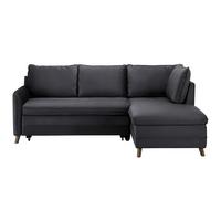 Sedací souprava ANGELINA - šedá/tmavě šedá, Moderní, dřevo/textil (229/87/154cm) - Bessagi Home
