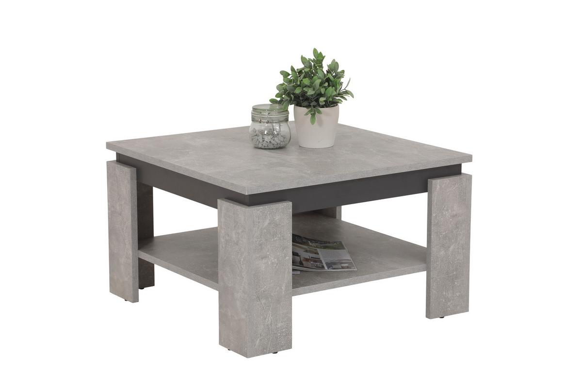 Couchtisch Tim Grau L: 68 cm - Grau, Design, Holzwerkstoff (68/68/41cm) - Livetastic