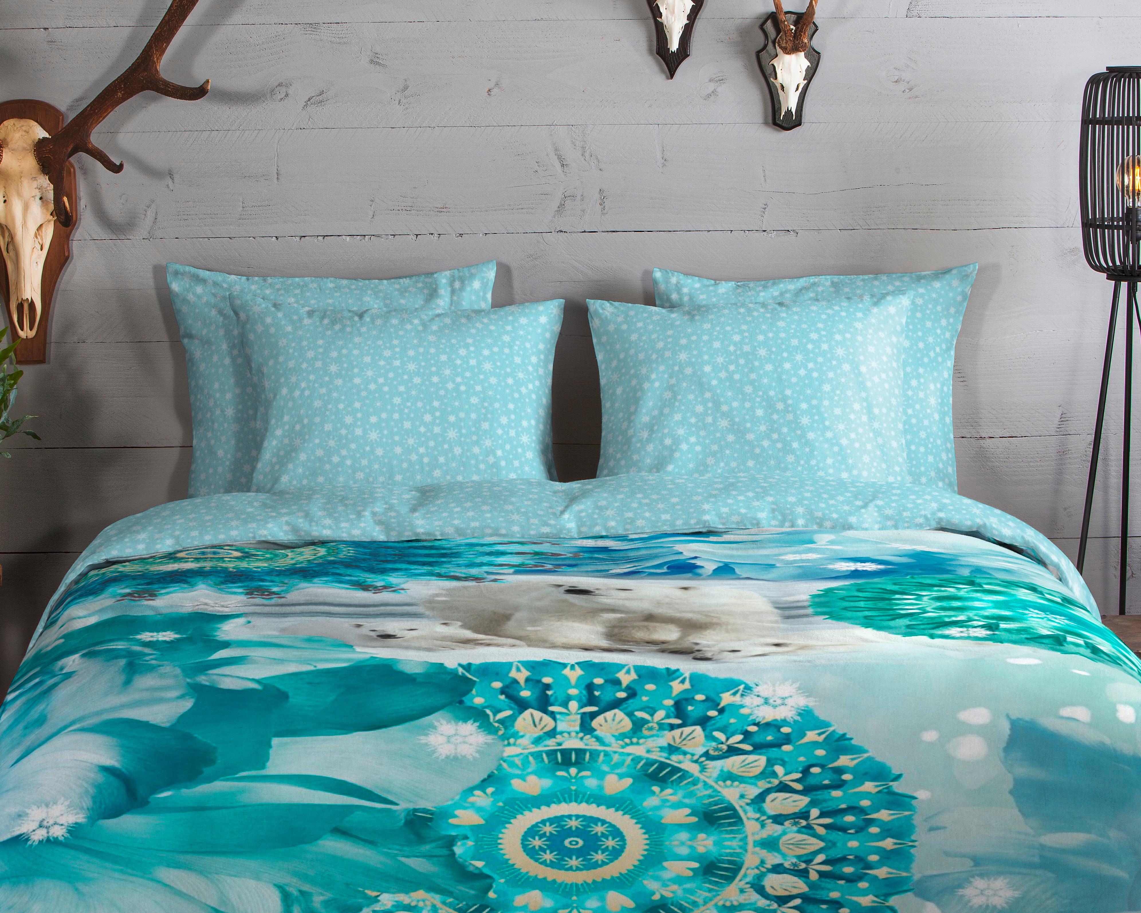 Kinderbettwäsche Seppo Blau Hellblau 140x200 Cm - Blau/Hellblau, Trend, Textil (140/200cm)