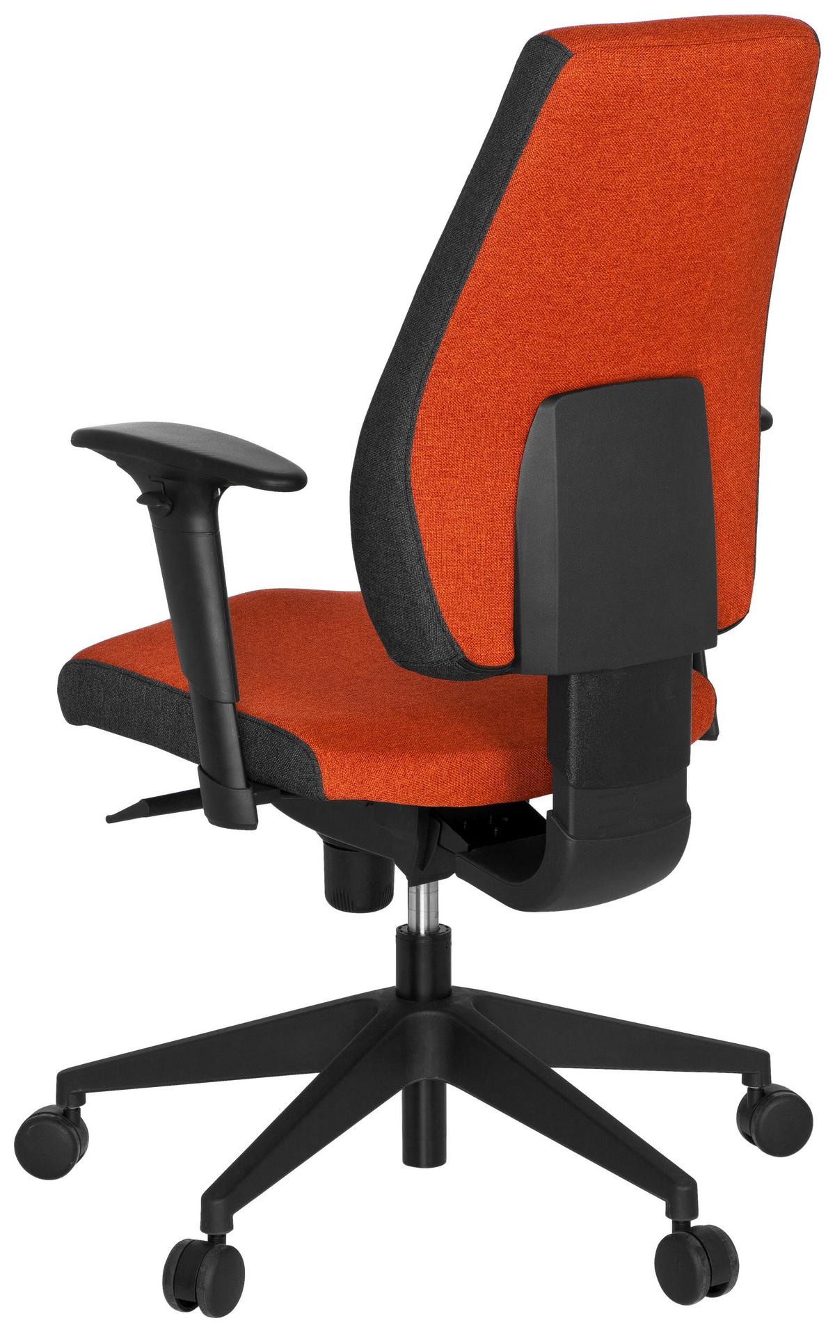 Drehstuhl Pro-Tec 500 Rot - Dunkelgrau/Rot, MODERN, Kunststoff/Textil (56/123/47cm) - MID.YOU