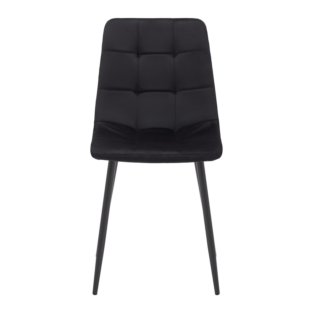 Jídelní židle RIA černá - černá, Moderní, kov/dřevo (43,5/87/54cm) - Bessagi Home