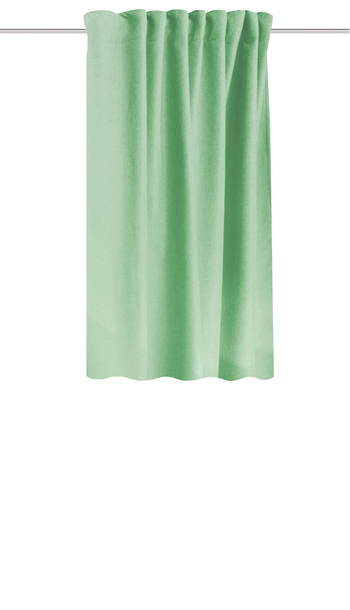 Wärmeschutzvorhang Mintgrün B: 135 cm - Mintgrün, Basics, Textil (135/145cm) - Schmidt W. Gmbh