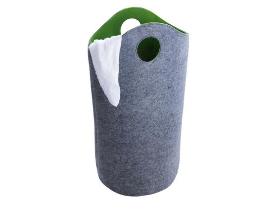 Wäschetonne Filz Grün - Grau/Grün, MODERN, Textil (32/73cm) Wäschetonne Filz Grün - Grau/Grün, MODERN, Textil (32/73cm)