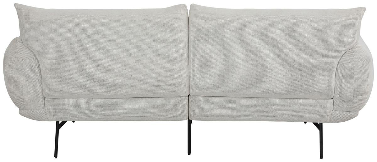 Sofa Honey - Creme/Schwarz, Trend, Textil (185/77/83cm) - P & B