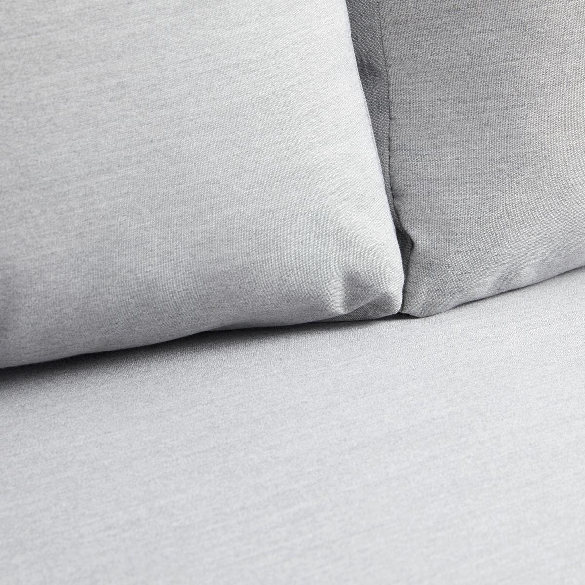 Záhradná lavica LOAN - sivá/antracitová, Modern, kov/drevo (210/84/78cm) - Bessagi Garden