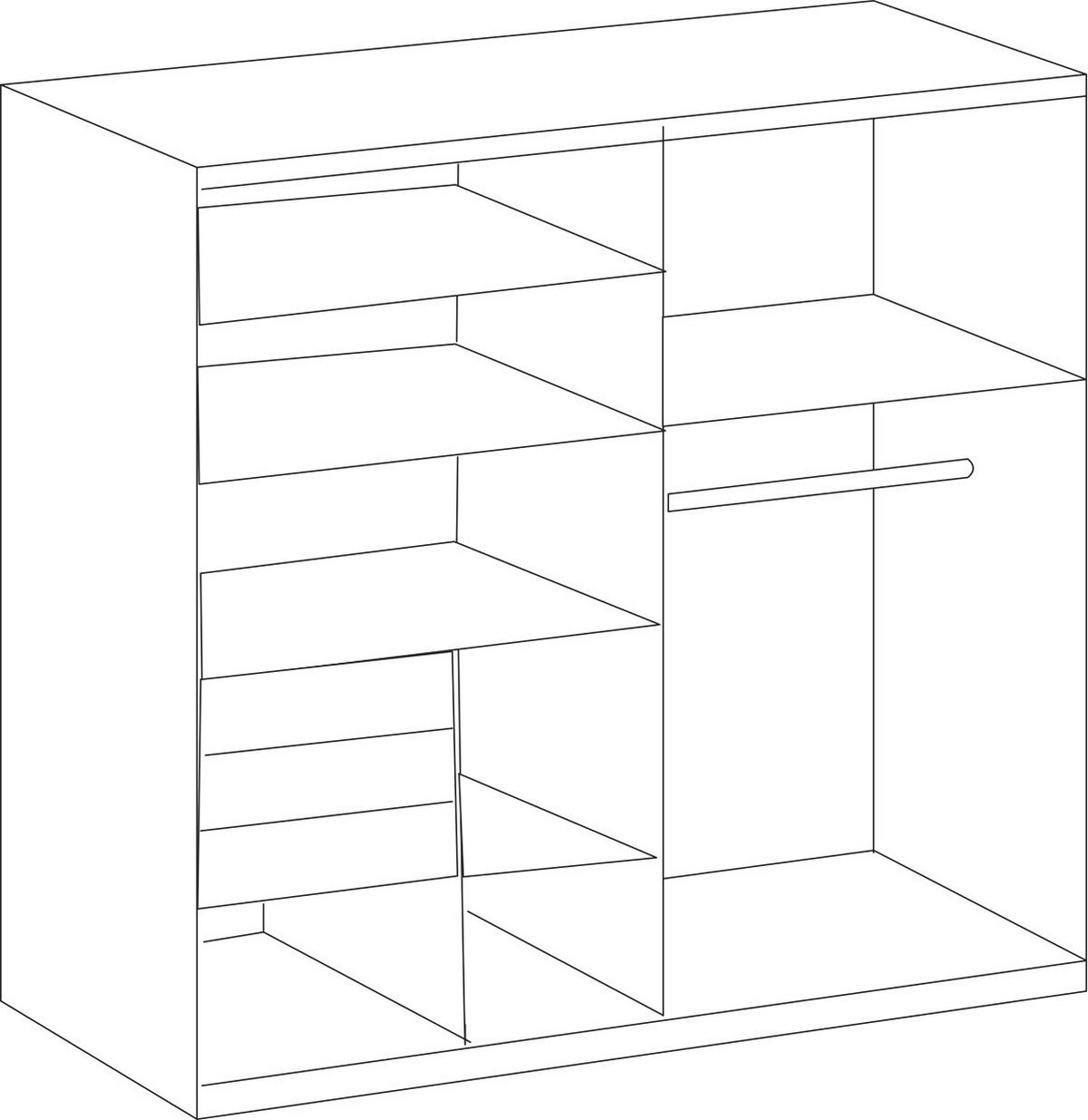 Schwebetürenschrank Coburg Graphitfarben/sahara B: 180 Cm - Beige/Graphitfarben, MODERN, Holzwerkstoff (180/198/65cm) - MID.YOU