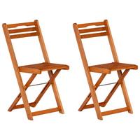 Gartensessel Klappbar 2er-Set Porto Echtholz - Naturfarben, KONVENTIONELL, Holz (40/82/49cm) - Gardenson