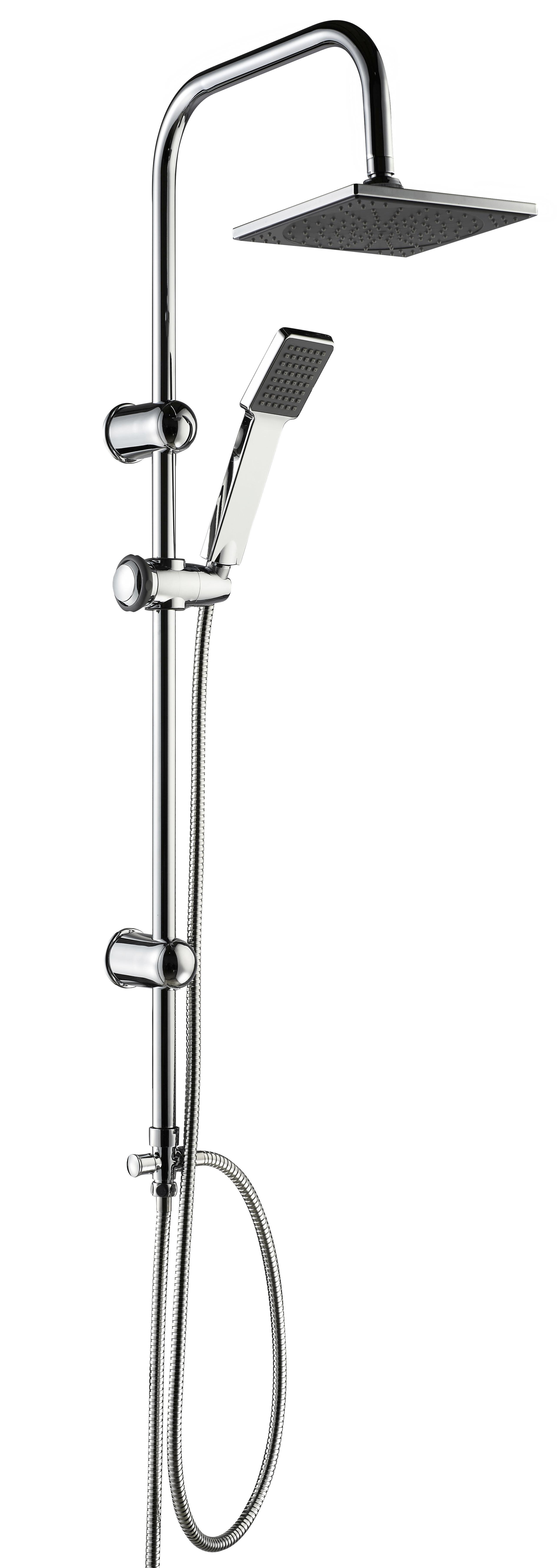 Brauseset Easy Energy - Chromfarben/Grau, MODERN, Kunststoff/Metall (17,5cm)