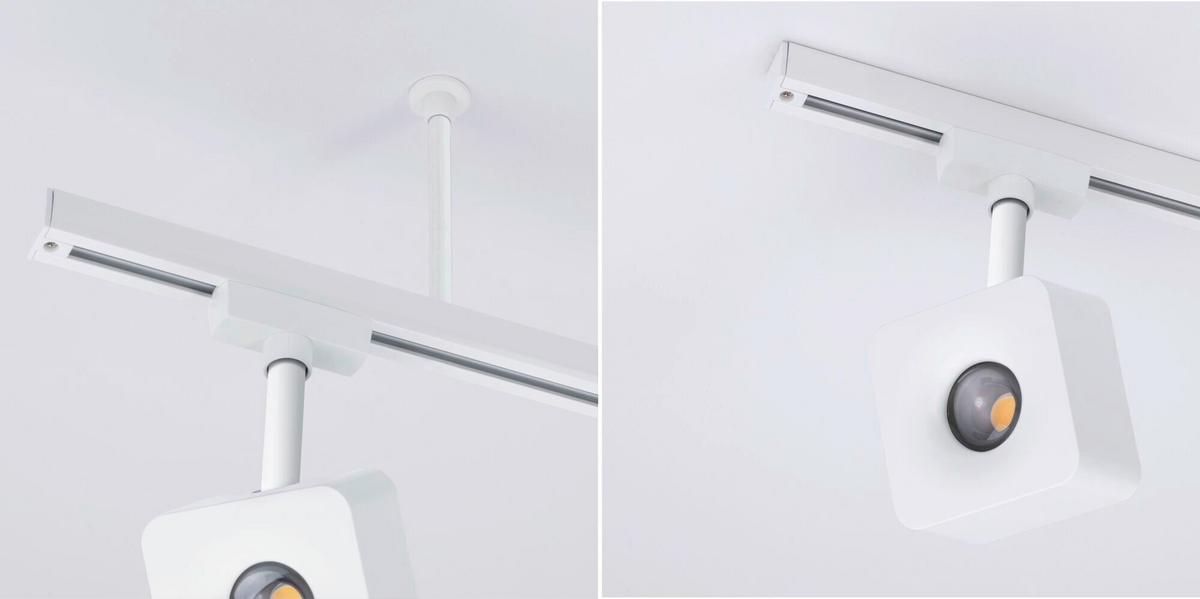 Schinenesystem-abhängung 95654 Urail Abhängung Sw - Weiß, Basics, Metall (2,3/10,5cm) - Paulmann