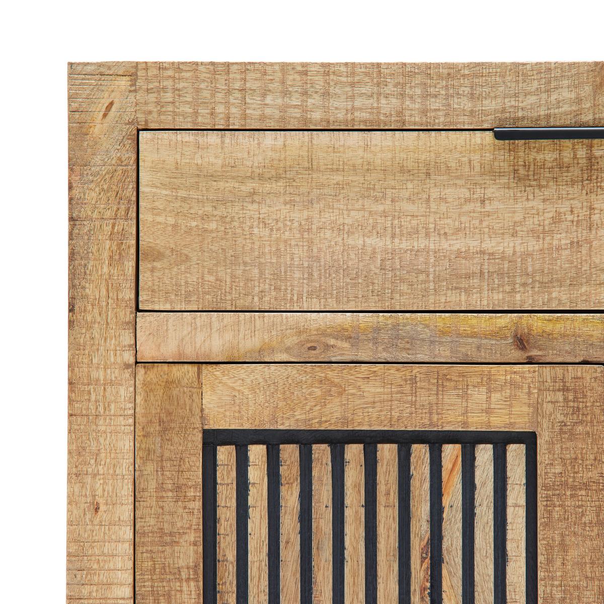 BOTNÍK EVEREST -EXKLUSIV- - černá/přírodní barvy, Natur, kov/dřevo (88/130/40cm) - Mömax